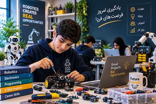 بازار کار رباتیک برای مبتدیان و مسیر شروع فعالیت