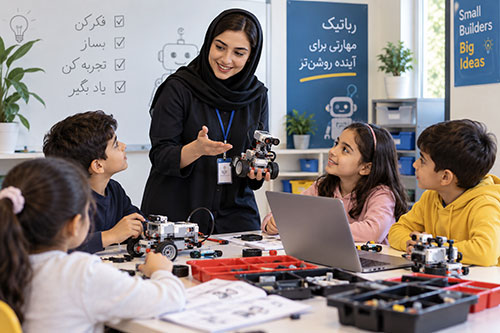 حق‌التدریس مربی رباتیک در مراکز آموزشی